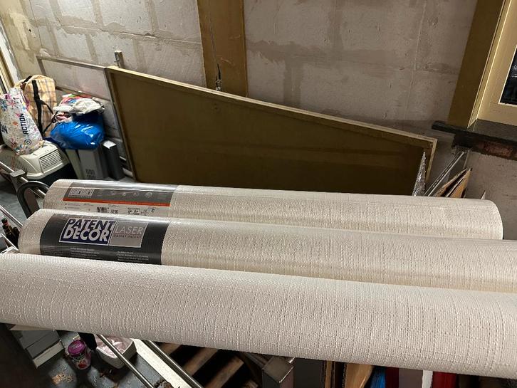 Vliesbehang, Huis en Inrichting, Stoffering | Behang, Wit, Beige, 25 tot 50 m², Ophalen