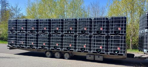 Cuve IBC 1000 litres noir occastion rénovée, Tuin en Terras, Regentonnen, Zo goed als nieuw, Kunststof, 150 liter of meer, Met kraantje