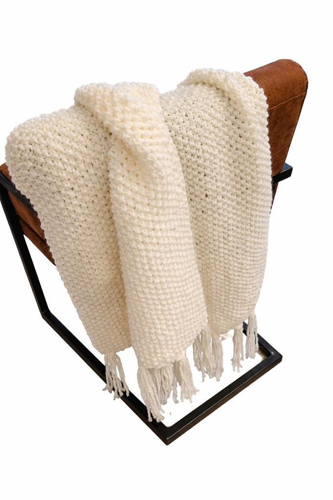 Handgemaakte sjaal 165cm, Maison & Meubles, Accessoires pour la Maison | Plaids & Couvertures, Neuf, Enlèvement ou Envoi