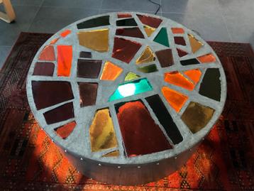 Table basse, Moins de 50 cm, Design, Rond, Verre