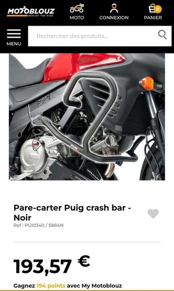  Puig pare-carter crash-bars Suzuki DL 650 V-Strom 2012 beschikbaar voor biedingen