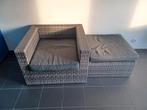 Buitenzetel + poef  Garden Impression, Tuin en Terras, Ophalen, Zo goed als nieuw