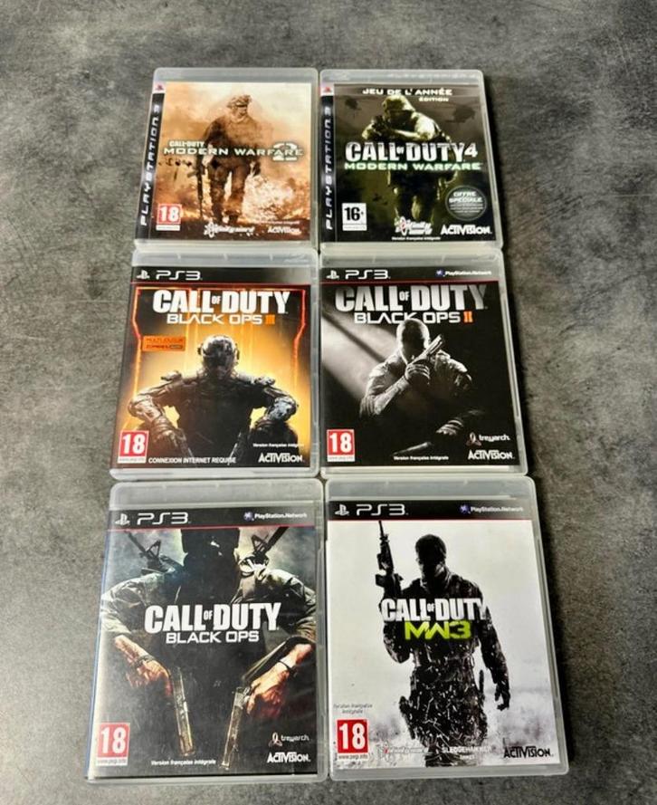 Eenheid of partij/6 Call of Duty PlayStation 3-games (PS3), Games en Spelcomputers, Games | Sony PlayStation 3, Zo goed als nieuw