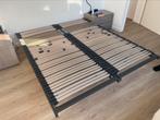 Dubbele lattenbodem met pootjes, Ophalen, Gebruikt, Tweepersoons, 80 cm