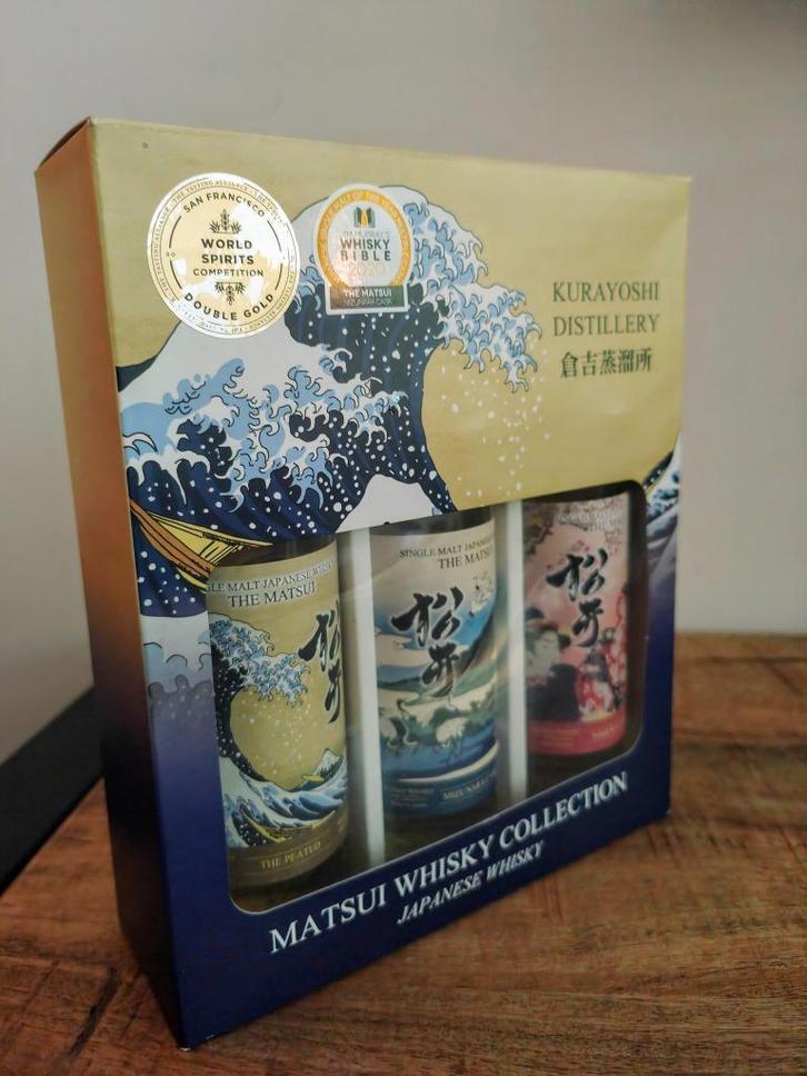 The Matsui Whisky Collectie Kurayoshi Distillery - 3x 200ml, Verzamelen, Wijnen, Nieuw, Overige typen, Overige gebieden, Vol, Ophalen of Verzenden