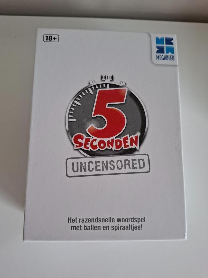 Spel: 5 seconden uncensored, Diversen, Overige Diversen, Zo goed als nieuw, Ophalen of Verzenden