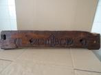 18e eeuw antiek houtsnijwerk IHS 1771 uit kerk klooster 95cm, Antiek en Kunst, Antiek | Religieuze voorwerpen, Ophalen of Verzenden