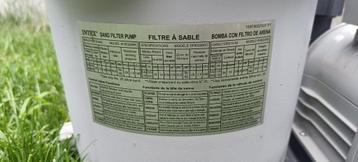 Intex pomp 4m²/h met zandfilter beschikbaar voor biedingen