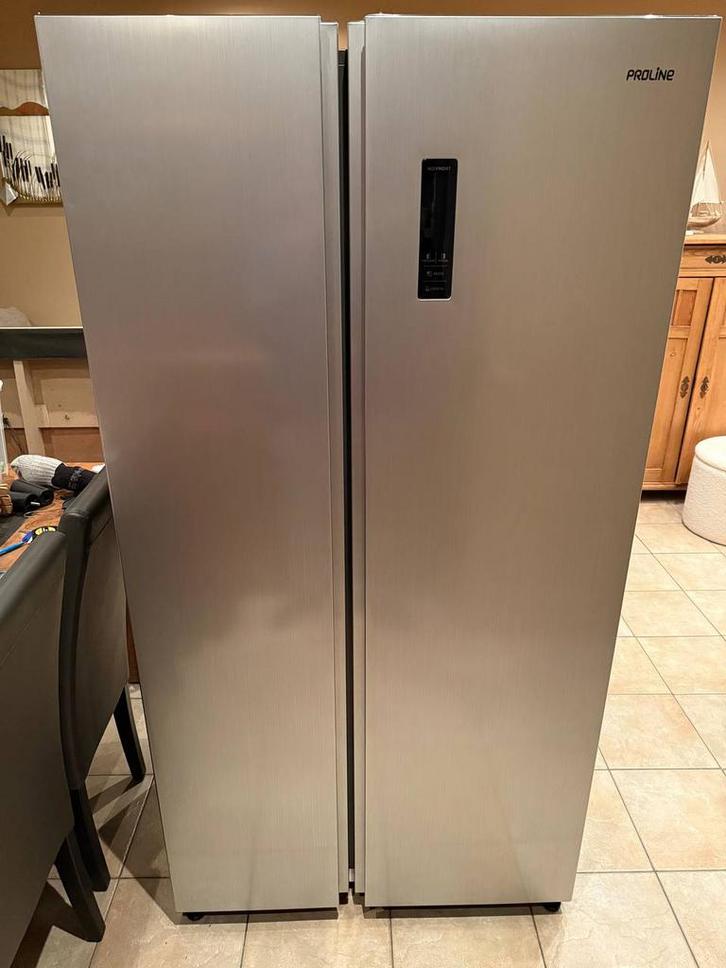 Proline PSBS94IX IJskast en vriezer, Elektronische apparatuur, Koelkasten en IJskasten, Zo goed als nieuw, Met vriesvak, 200 liter of meer