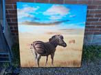 Canvas met zebra, Huis en Inrichting, Ophalen, Zo goed als nieuw