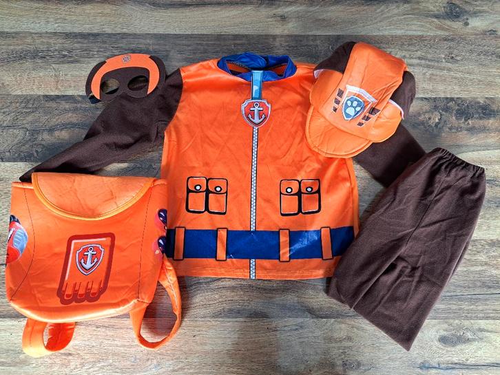 Zuma Paw Patrol verkleed pak inc. accessoires (5-6 jaar), Kinderen en Baby's, Carnavalskleding en Verkleedspullen, Zo goed als nieuw