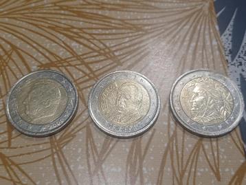 Pièces de 2 euros  rares + Pièces Belgique 