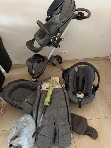 Stokke Explory 3 in 1 + extra's kleur Grijs beschikbaar voor biedingen