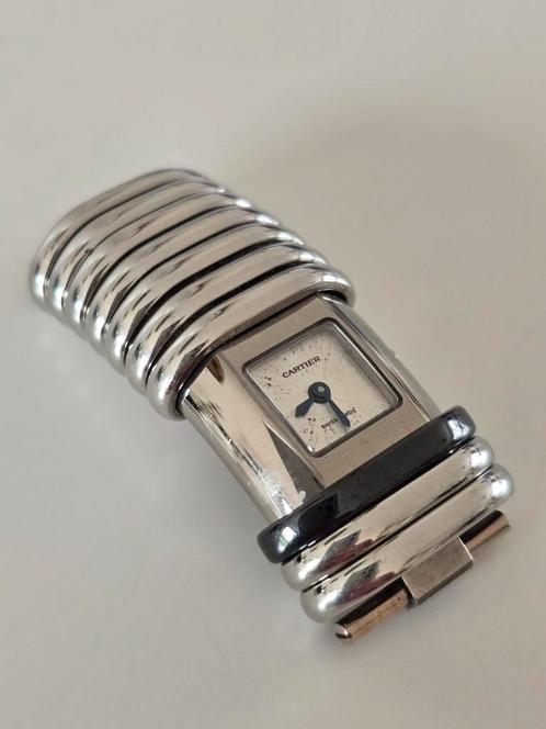 Cartier Déclaration wekt niet, Handtassen en Accessoires, Horloges | Dames, Gebruikt, Polshorloge, Overige merken, Staal, Staal