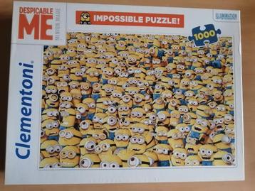 Puzzle 1000 pièces Clementoni Impossible "Les Minions" beschikbaar voor biedingen