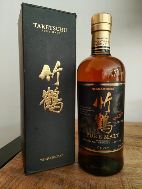 Taketsuru Pure Malt + Box- Nikka Distillery old Bollting 43%, Verzamelen, Wijnen, Nieuw, Overige typen, Overige gebieden, Vol