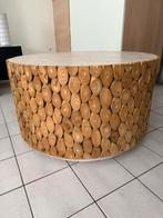 Rustieke bijzettafel, Ophalen, Gebruikt, Rond, 75 tot 100 cm