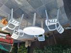 4 tuinstoelen merk allibert plus ronde tafel, Tuin en Terras, Ophalen, Zo goed als nieuw