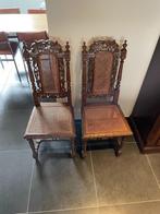 2 klassieke stoelen, Huis en Inrichting, Twee, Bruin, Zo goed als nieuw, Hout