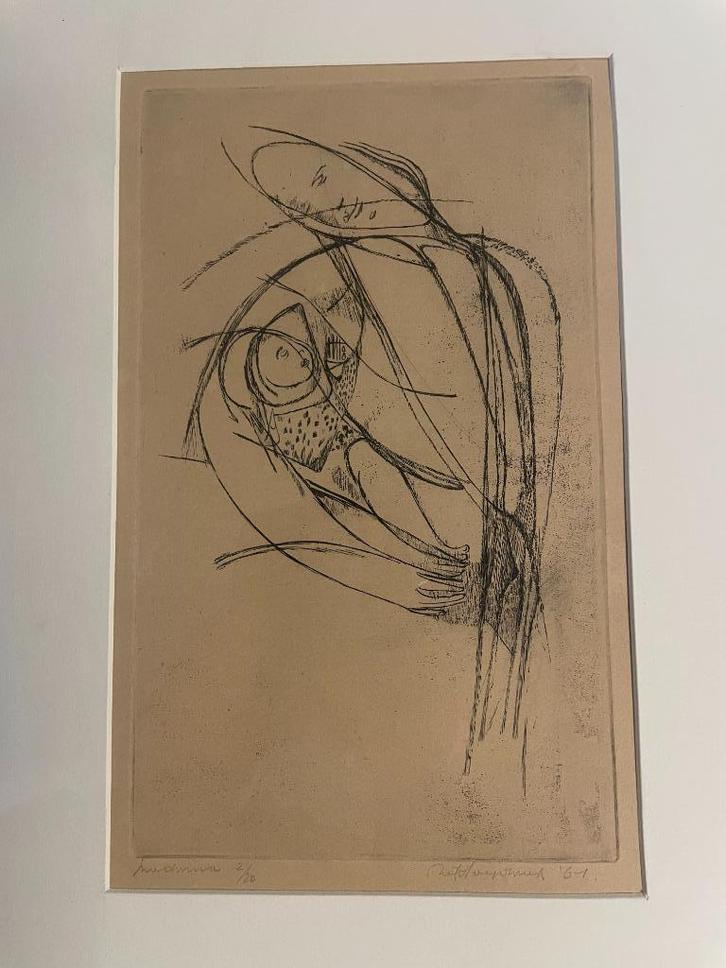 'Madonna' - genummerde ets (2/20) - Rik Hoydonckx, Antiek en Kunst, Kunst | Litho's en Zeefdrukken, Ophalen of Verzenden