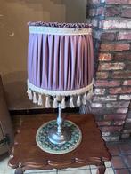 Lampadaire met Tinnen voet en lampenkap, Enlèvement ou Envoi, Autres couleurs, Utilisé, Autres matériaux