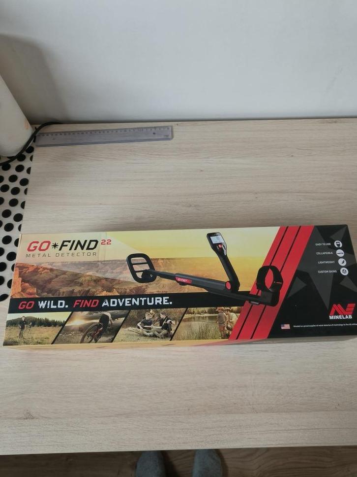 Minelab go find 22 metaaldetector, Hobby en Vrije tijd, Metaaldetectors, Nieuw, Minelab, Ophalen of Verzenden