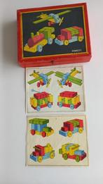 Vintage houten constructieblokjes voor voertuigen/Pewesti, Antiek en Kunst, Antiek | Speelgoed, Ophalen of Verzenden