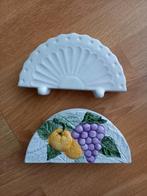 2 PORSELEINEN SERVIETHOUDERS, Ophalen of Verzenden, Zo goed als nieuw