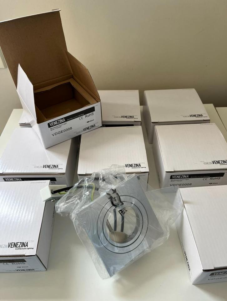 Design inbouwspots nieuw !!!, Huis en Inrichting, Lampen | Spots, Nieuw, Plafondspot of Wandspot, Metaal of Aluminium, Inbouw