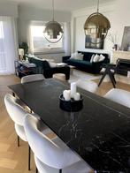 Marmeren eettafel, Huis en Inrichting, Tafels | Eettafels, Ophalen, Overige materialen, Gebruikt, 200 cm of meer