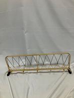 Vintage messing garderobe wandkapstok met hoedenplank., Huis en Inrichting, Ophalen of Verzenden, Gebruikt, Wandkapstok