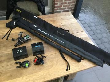 Daiwa Tatula baitcast set.Abu Garcia Veritas.Nieuw