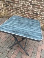 Aluminium terrastafeltje, Ophalen, Gebruikt, Vierkant, Aluminium