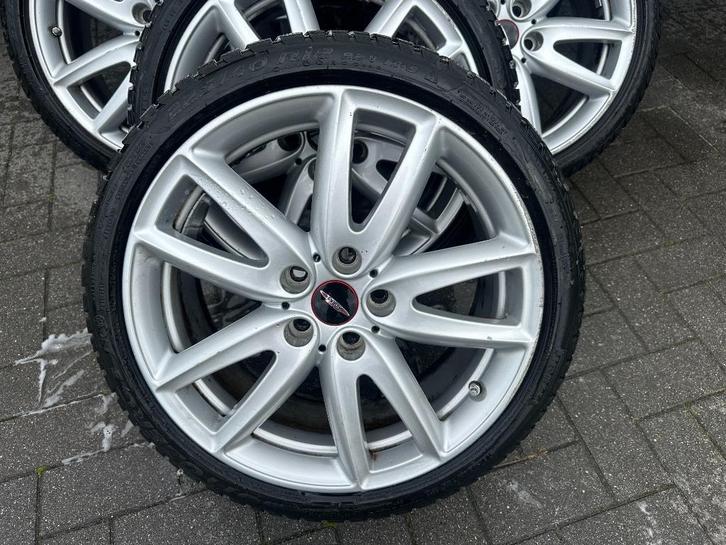 ORIGINELE 18" JCW MINI VELGEN + WINTERBANDEN PIRELLI, Auto-onderdelen, Banden en Velgen, Velg(en), Winterbanden, 18 inch, 225 mm