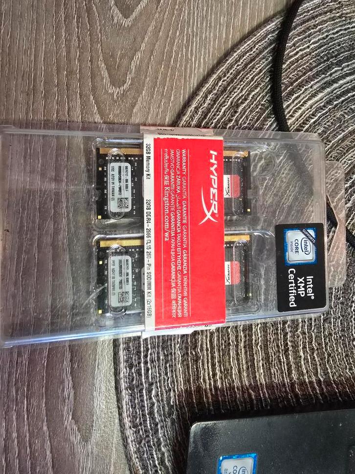 32gb: 2x16gb ddr4 sodimm hyper x intel xmp certified, Computers en Software, Netwerkkaarten, Ophalen of Verzenden