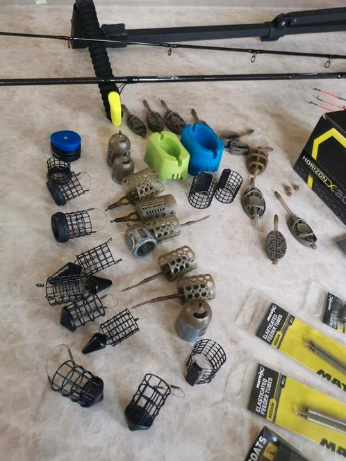 Matrix horizon carp feeder set, Watersport en Boten, Hengelsport | Algemeen, Zo goed als nieuw, Molen, Ophalen