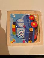 Houten puzzel auto met 9 stuks, Enlèvement ou Envoi, 2 à 4 ans, Comme neuf, Moins de 10 pièces