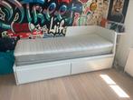 Lit banquette Ikea Flekke 80x200 ou 160x200, Huis en Inrichting, Slaapkamer | Slaapbanken, Ophalen, Gebruikt, Wit, Tweepersoons