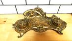Magnifique ancien encrier en bronze art déco avec ses 2 pots, Antiquités & Art, Enlèvement ou Envoi, Bronze