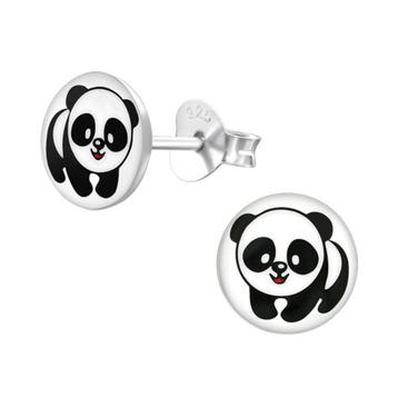 Boucles d'oreilles panda en argent pour enfants, Enlèvement ou Envoi, Neuf, Boucles d'oreilles
