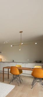 Moderne goudkleurig plafondarmatuur, Ophalen, Gebruikt, Metaal, Modern