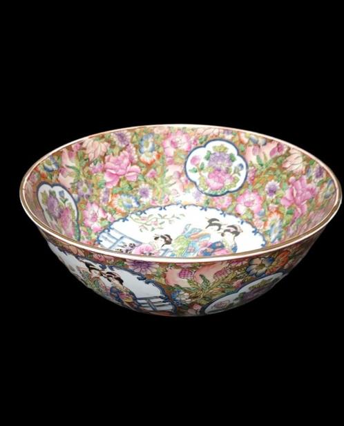 enorme famille rose bowl, Antiquités & Art, Antiquités | Porcelaine, Enlèvement