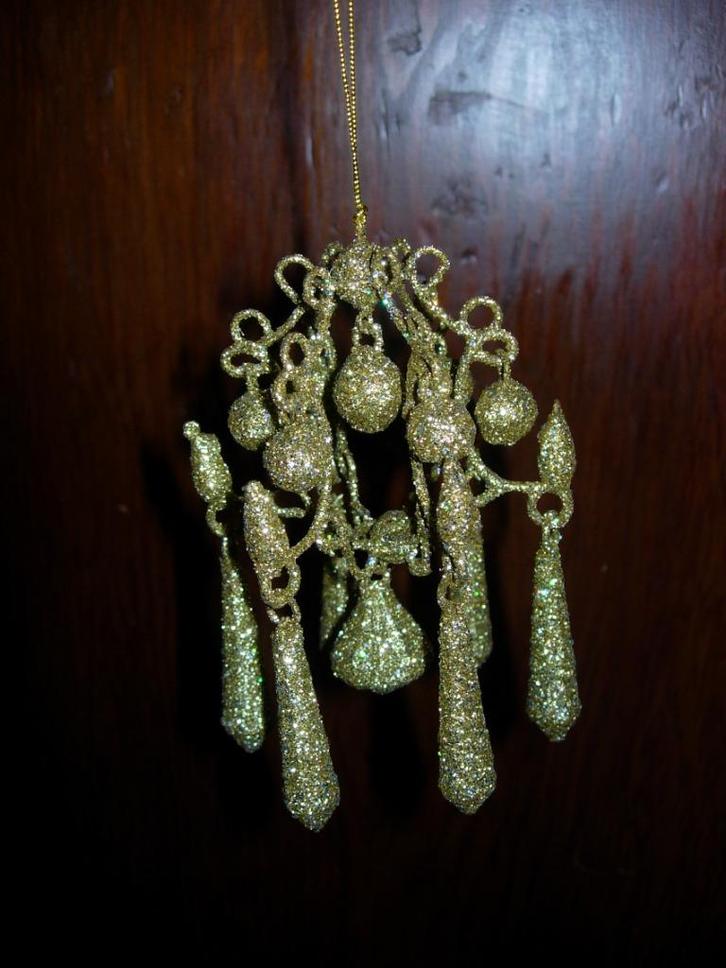 Gouden minikandelaars, Diversen, Kerst, Gebruikt, Ophalen of Verzenden