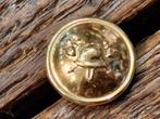 oude goudkleurige brandweerknop, nieuwstaat, jaren 50-60, Ophalen of Verzenden