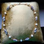 Vintage halsketting met Murano-parels, Ophalen of Verzenden, Roze