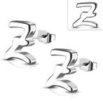 Alfabet letter z oorbellen in chirurgisch staal, Handtassen en Accessoires, Oorbellen, Overige materialen, Nieuw, Ophalen of Verzenden