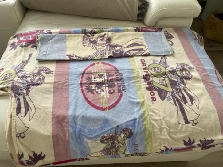 Donsovertrek  Harry Potter 1 persoons, Huis en Inrichting, Slaapkamer | Beddengoed, Gebruikt, Dekbedovertrek, Eenpersoons, Ophalen of Verzenden