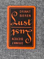 Oude speelkaart brouwerij LUST te KORTRIJK, Ophalen of Verzenden, Zo goed als nieuw, Speelkaart(en)