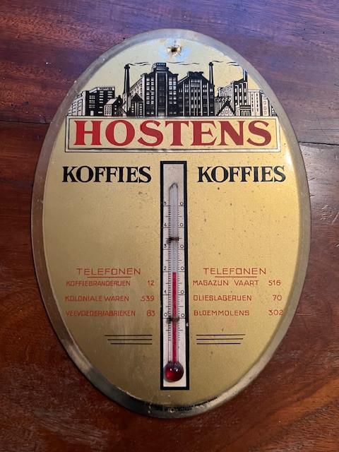 Thermometer Hostens Koffies, Antiek en Kunst, Curiosa en Brocante, Ophalen