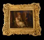 laat 18e eeuwse Navolger van Fragonard met signatuur., Antiek en Kunst, Kunst | Schilderijen | Klassiek, Ophalen of Verzenden